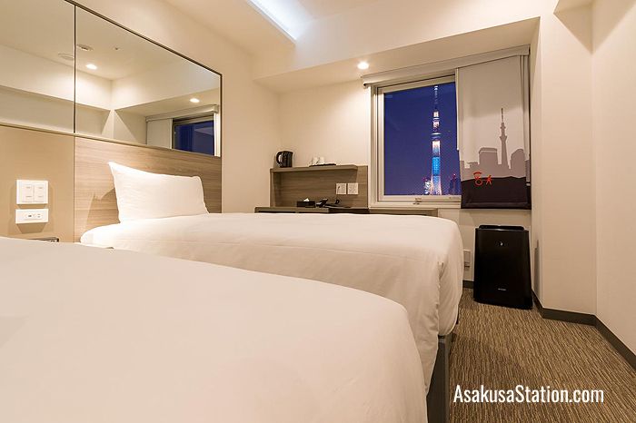 Twin room with a Tokyo Skytree View