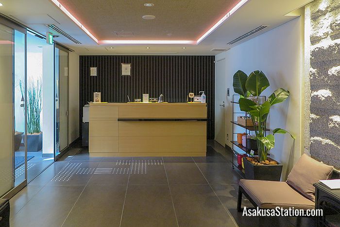 The reception desk