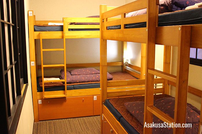 Dormitory with bunk beds