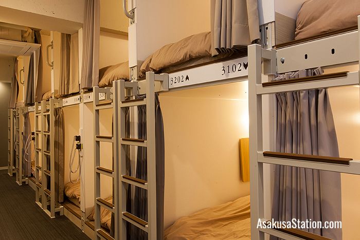 Dormitory with bunk beds