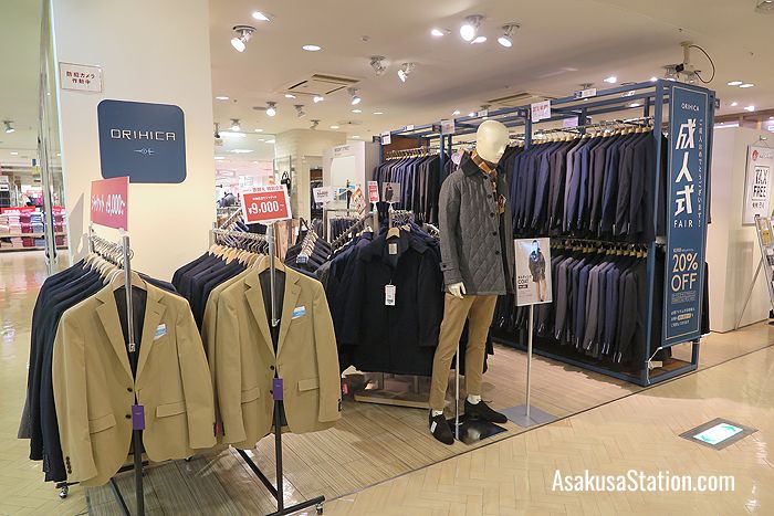 The Orihica store sells suits for ladies and men