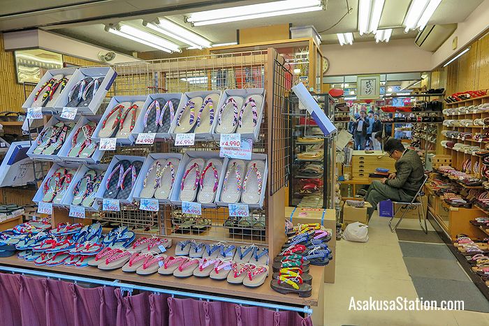 Here you can buy traditional sandals and clogs