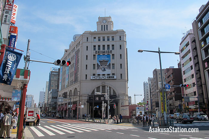 Tobu Asakusa Station is the only station in Asakusa which is above ground