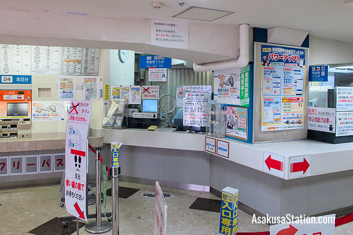 Ticket counters