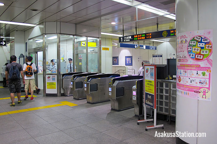 There ticket gates and information office