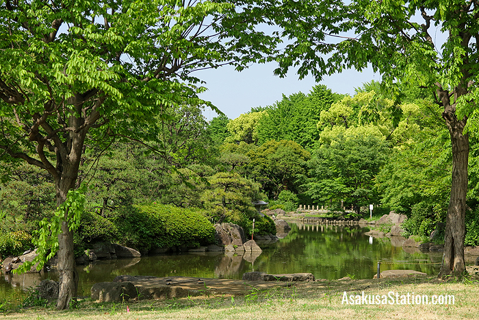 The eastern side of Sumida Park
