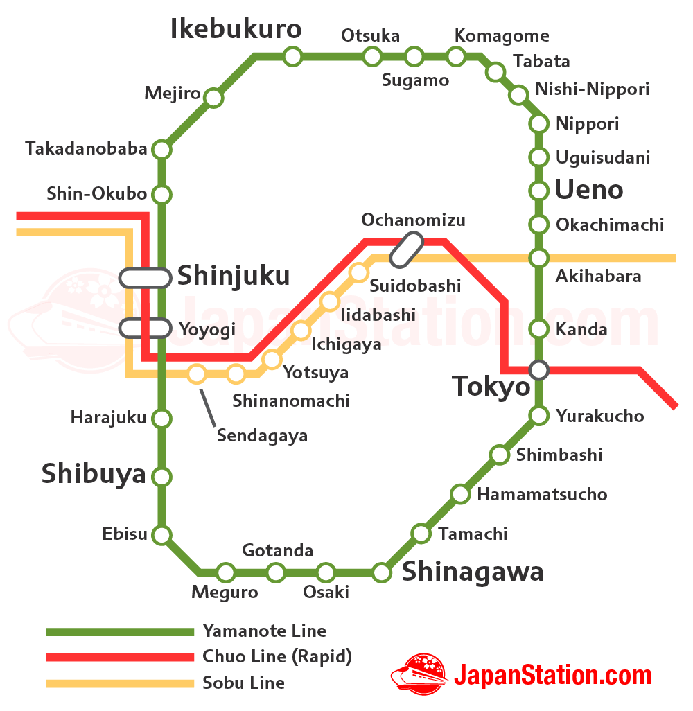 Yamanote Line Map