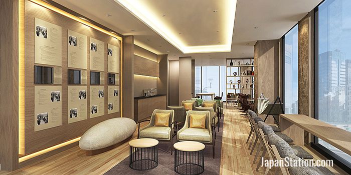 The 4th floor hotel lounge