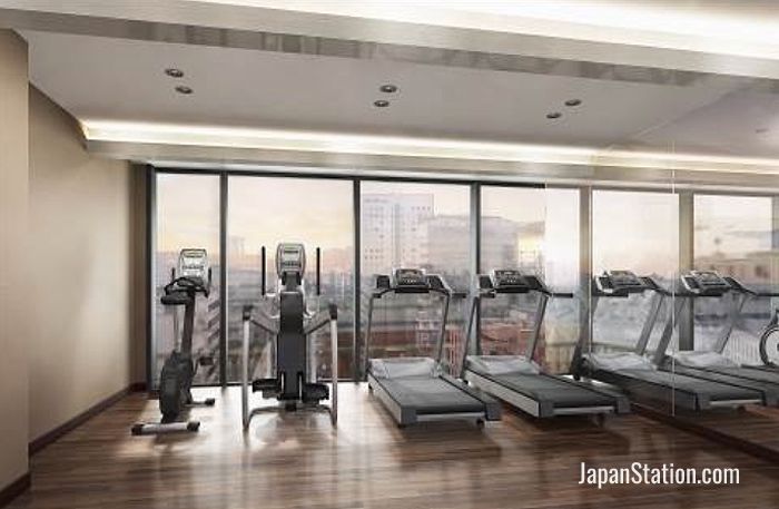 The fitness room