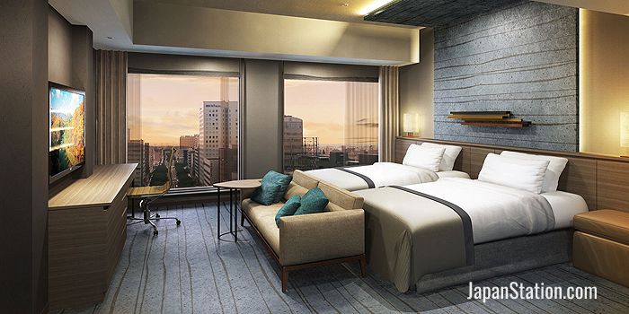 A Superior Room with twin beds