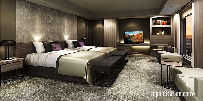 A suite bedroom