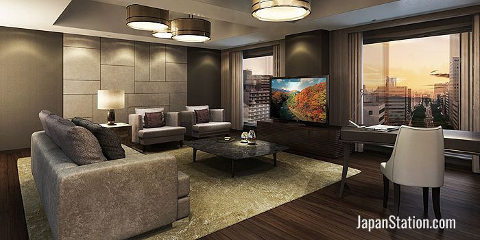 A suite living room