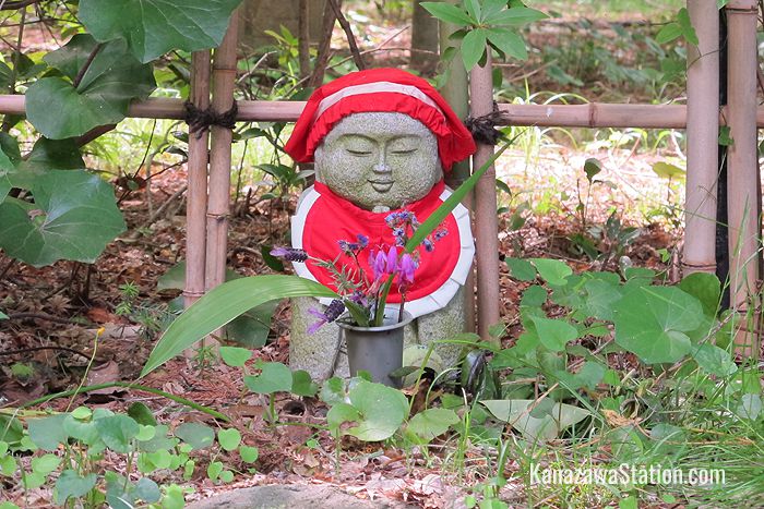 A bouquet for Jizo, the Buddhist patron saint of children and travelers