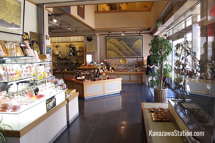 Inside the main store’s gold leaf craft shop