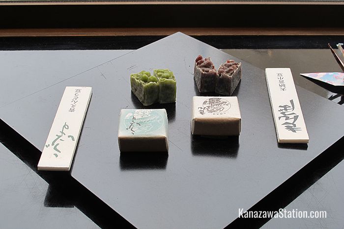 Kintsuba sweets made from adzuki beans