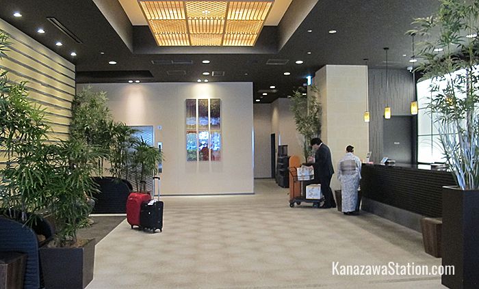 The hotel reception
