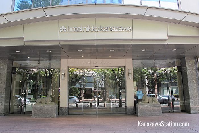 The entrance to Hotel Nikko