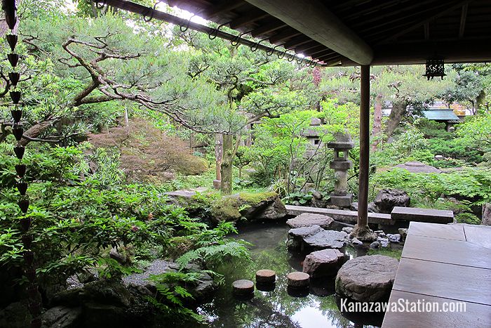 The house is constructed so that you can enjoy the garden from different rooms