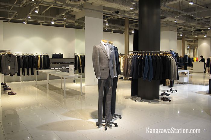 Men’s formal and casual wear can be found on the 4th floor