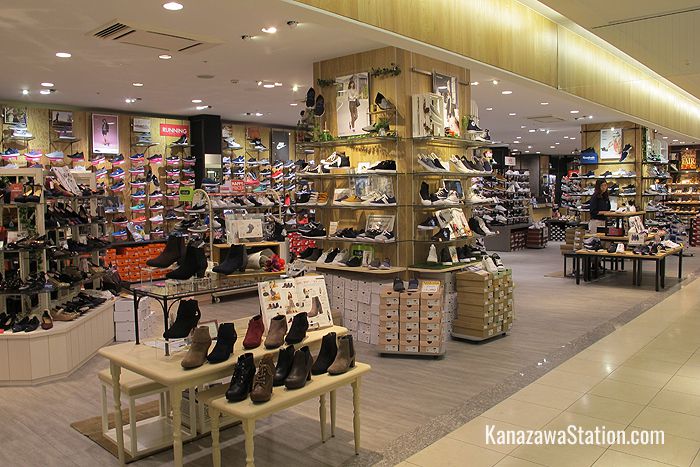 ABC Mart on the 2nd floor sells cheap shoes and sneakers for both ladies and gentlemen