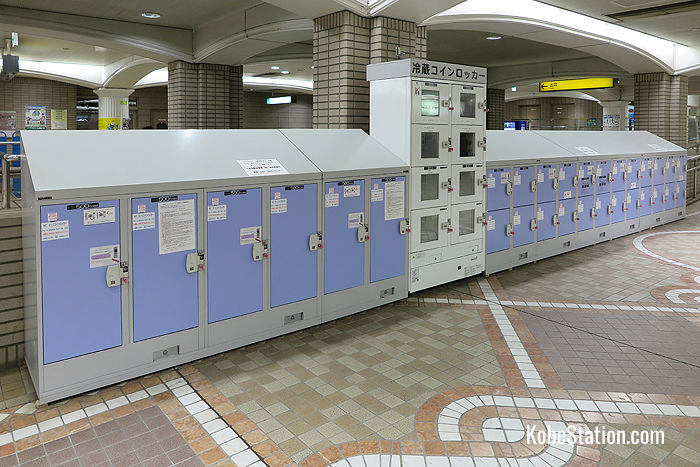 Sannomiya-Hanadokeimae Subway Station lockers