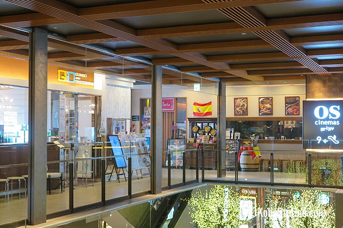Inside the main dining section