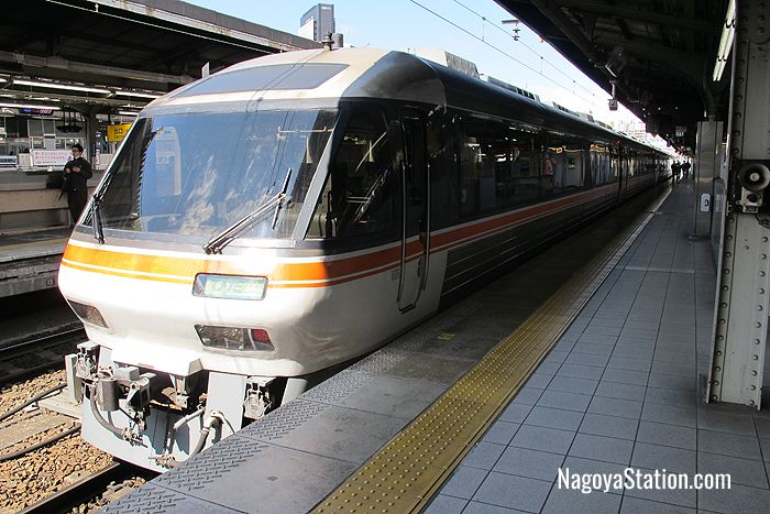 The Limited Express Hida at Nagoya Station’s Platform 11