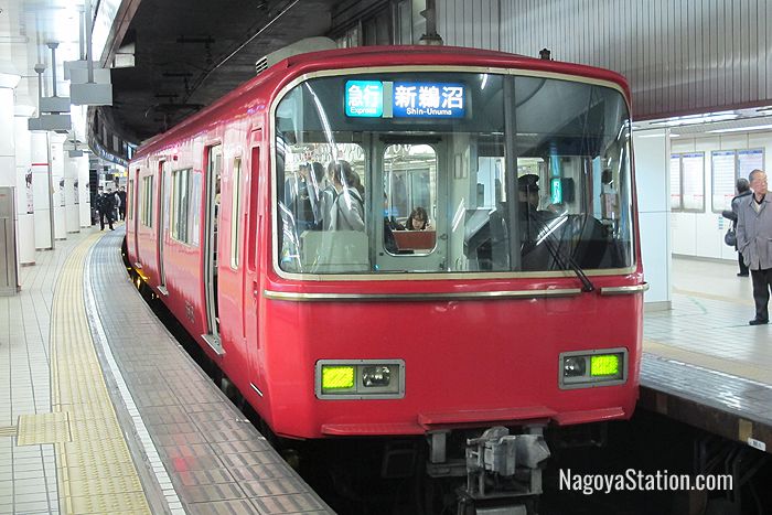 An Express train at Meitetsu Nagoya Station