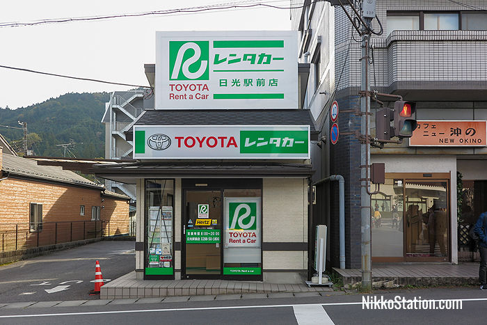Toyota Rent a Car at Tobu Nikko Station