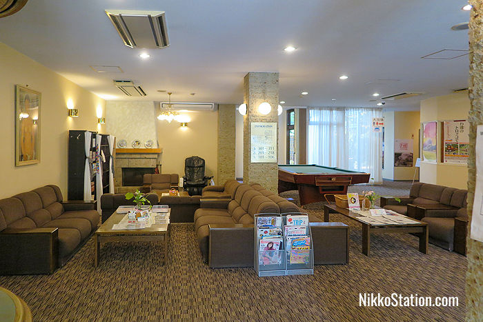 The lobby area