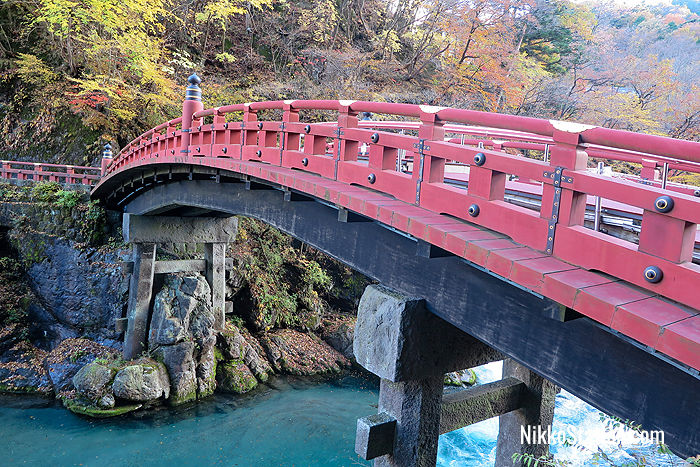 A close-up view of the Sacred Bridge