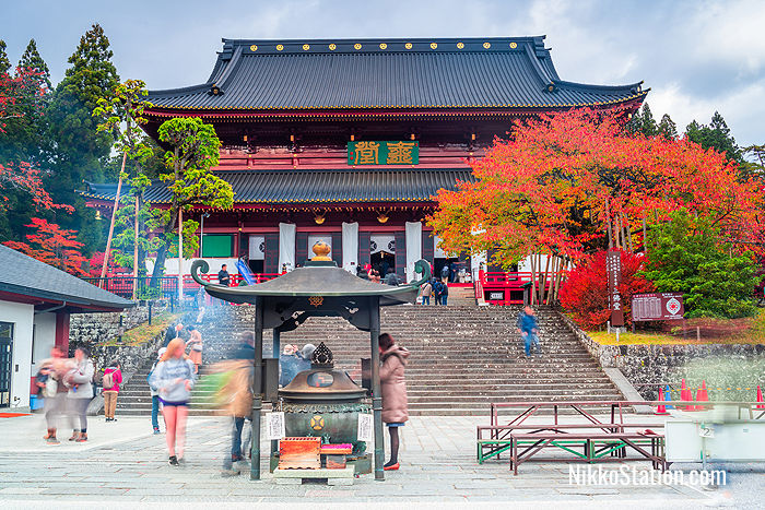 On the grounds of Rinnoji Temple