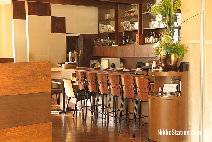The hotel bar