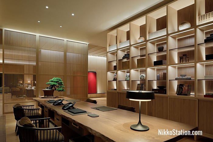 The hotel reception