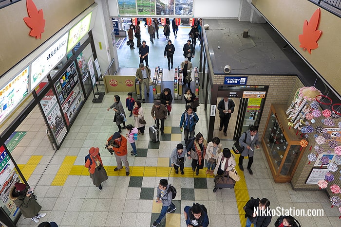 A view of the station interior