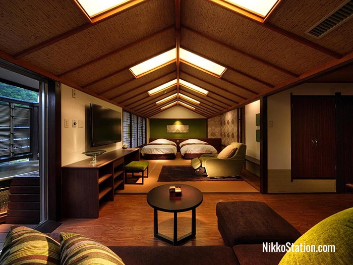 Western-style room with a private hot-spring bath