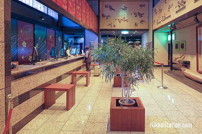 The hotel reception