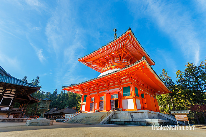 Konpon Daito pagoda at Danjo Garan Temple at Mount Koya