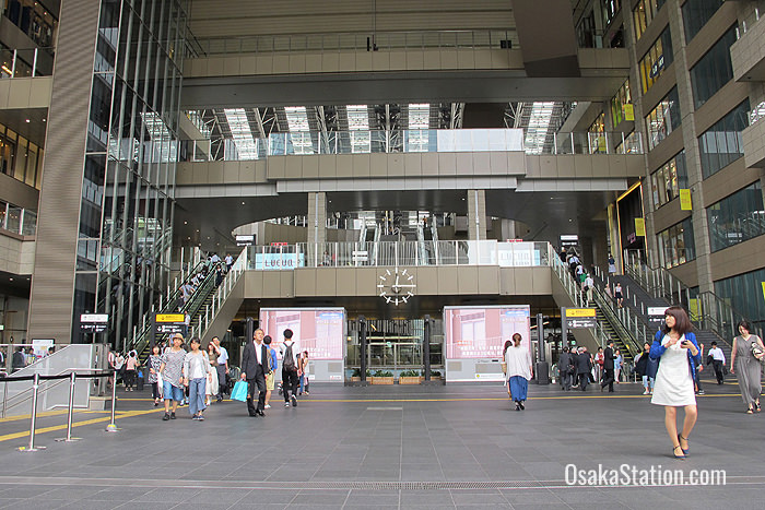 The Atrium Plaza at the 2nd Floor entrance to Osaka Station City’s North Gate Building