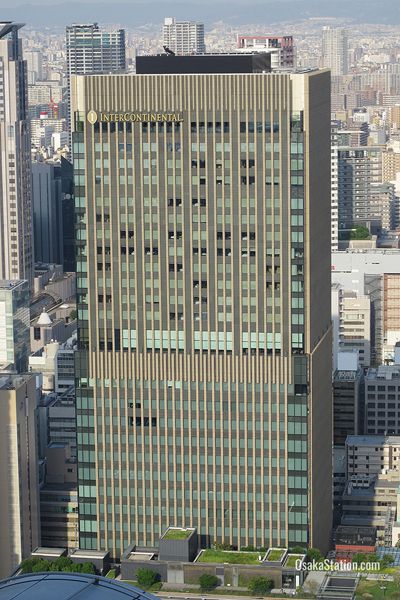 The Intercontinental Hotel Osaka viewed from Umeda Sky Building