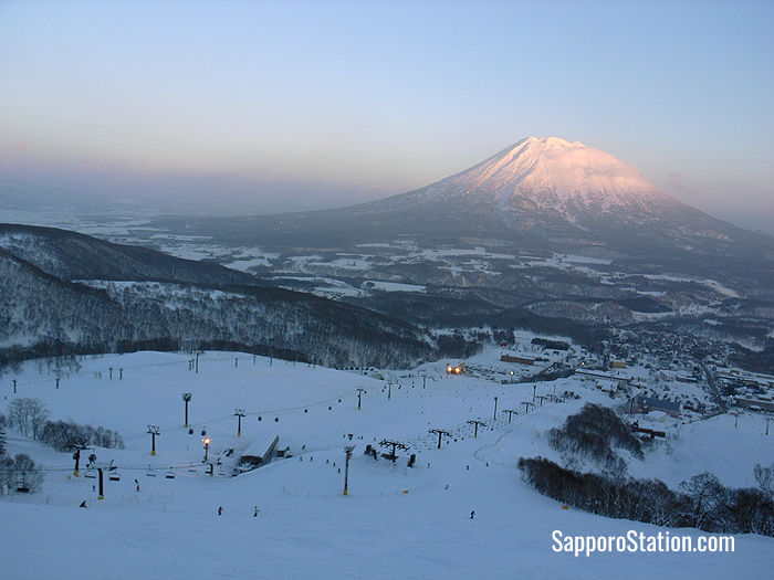 Mount Yotei view from Niseko Grand Hirafu ski resort