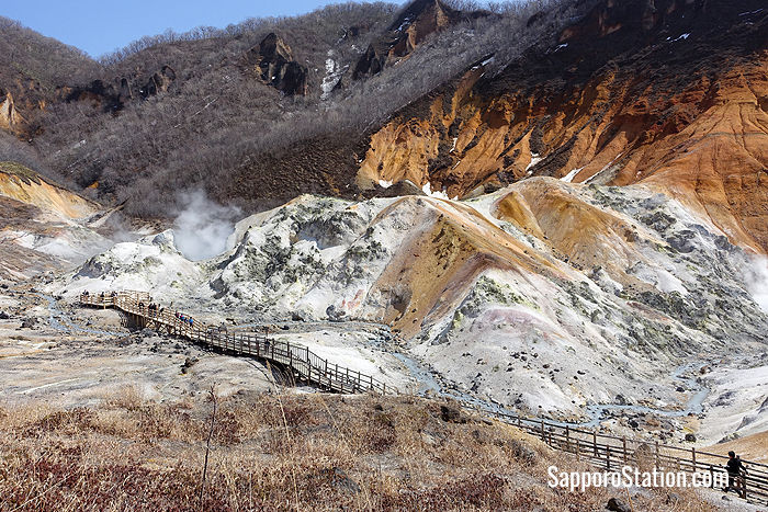 Jigokudani (Hell Valley) in Noboribetsu