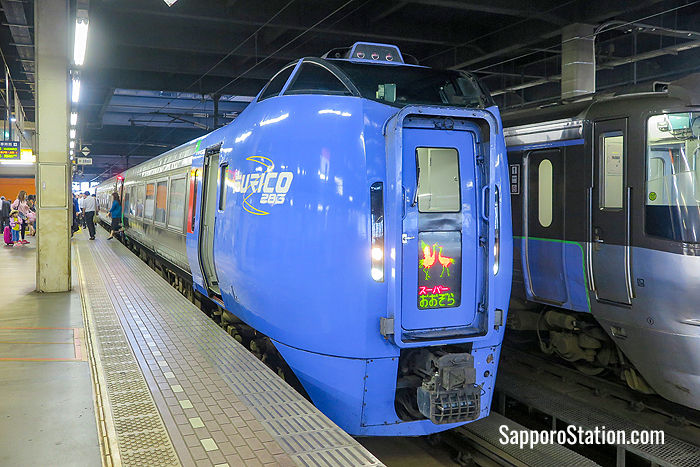 The Limited Express Ozora at Sapporo Station