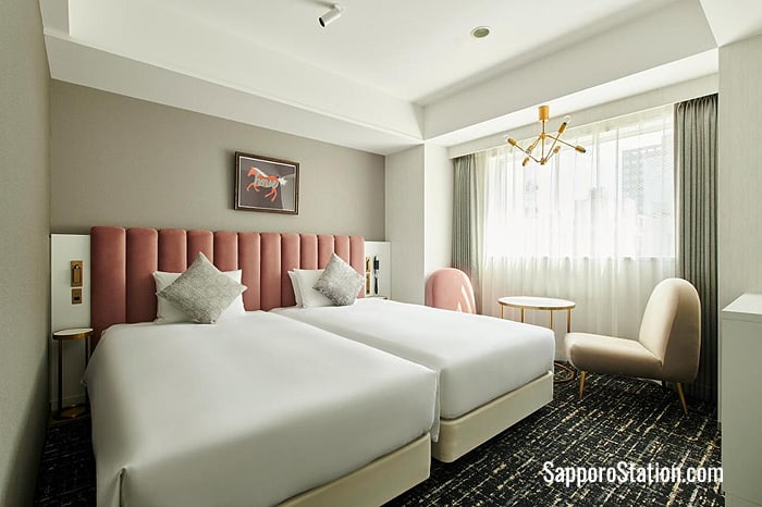 Twin Room at Cross Hotel Sapporo