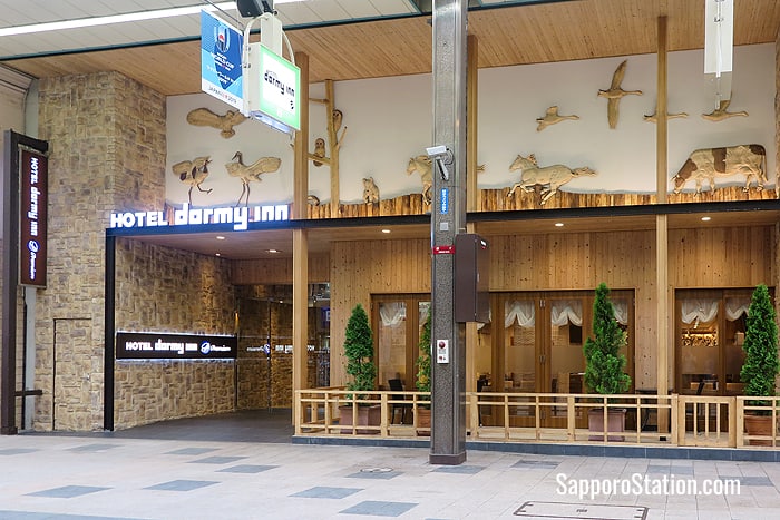 The entrance to the Dormy Inn Premium Sapporo