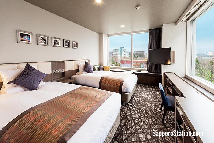 Standard Twin Room at Hotel Mystays Sapporo Nakajima Park