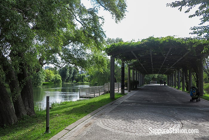 Nakajima Park is a pleasant location for a stroll or a picnic