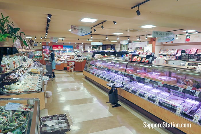 Seafood on display at Sato Fisheries