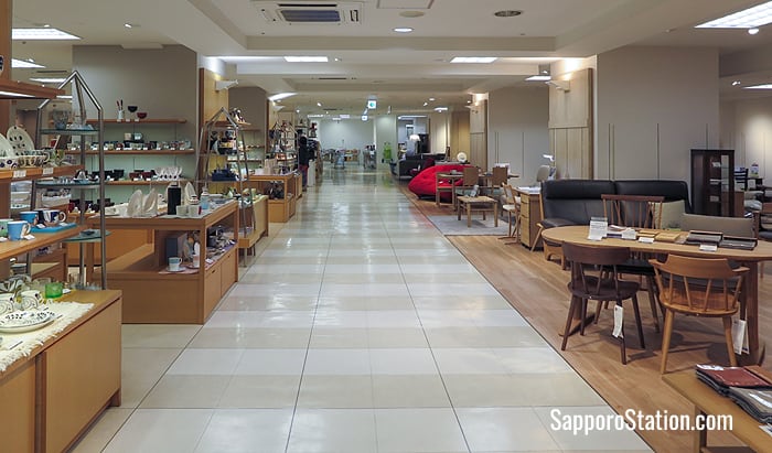 Furniture and interior goods on the 7th floor