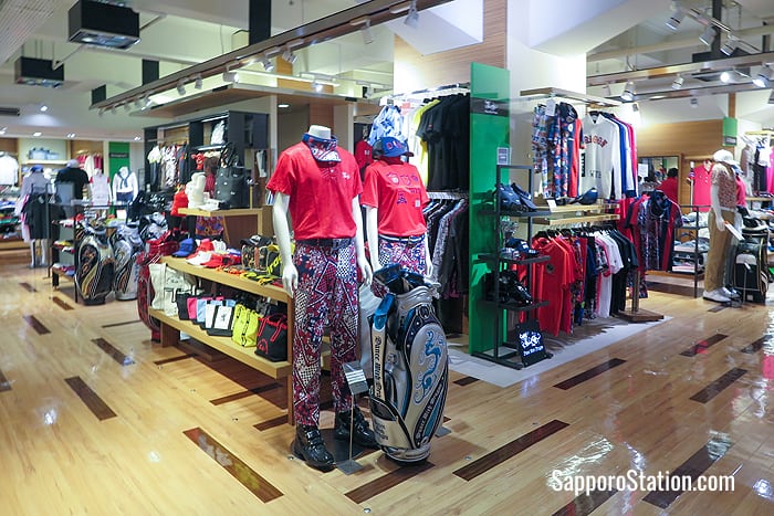 Sportswear and golfing gear on the 4th floor